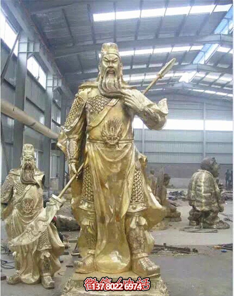 關(guān)公鎏金雕塑，讓企業(yè)招財(cái)更加順利